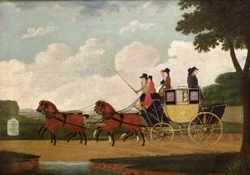 Die königliche Postkutsche, Chelmsford nach London, 1799